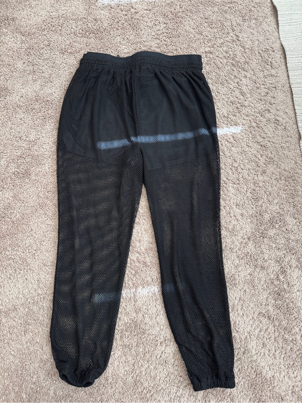 Forever 21 Mesh Jogger Pants in Black